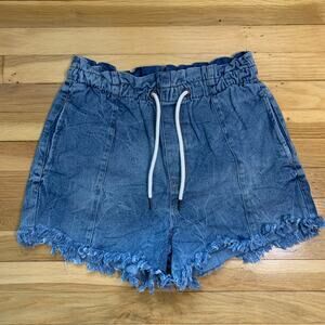 Kensie Jeans True Vintage The High Rise Jean Shorts Elastic Waist Size 8 / 29